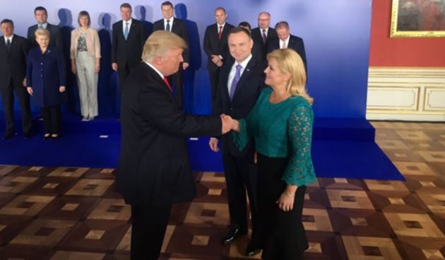 Kolinda Grabar Kitarović i Donald Trump