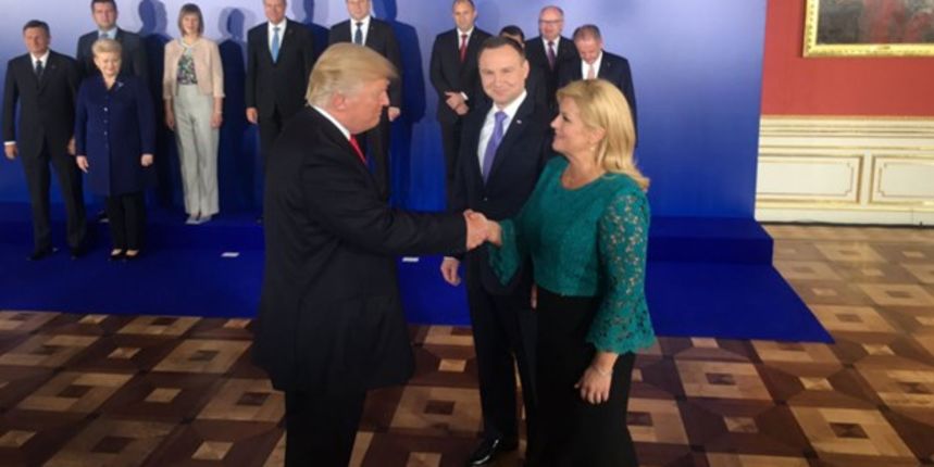 Kolinda Grabar Kitarović i Donald Trump