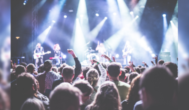 Event industrija, koncert ilustracija, publika