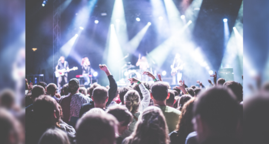 Event industrija, koncert ilustracija, publika