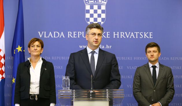 Plenković, Marić i Dalić