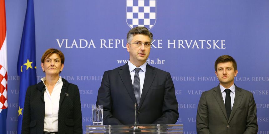 Plenković, Marić i Dalić