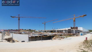 Radovi na proširenju trgovačkog centra Supernova Zadar