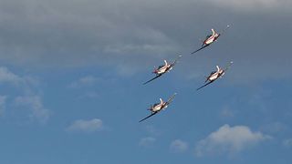 Akrobacije “Krila Oluje” iznad Šibenika, foto: Boris Stanić