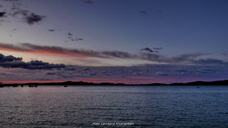 Svitanje i rano jutro u novoj luci Gaženica