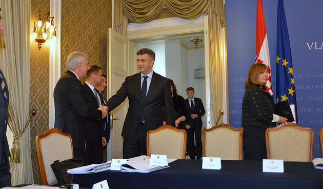 Župan Stipe Zrilić i premijer Andrej Plenković