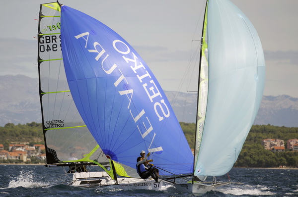 Zadar, 050909.
Europsko prvenstvo u jedrenju za klasu 49 er 2009 u Zadru.
Valovi, bura i sunce. Savreseno vrijeme za jedrenje i odrzavanje prvog plova sestog dana i 17 – og ujedno i zadnjeg plova u zlatnoj skupini Europskog prvenstva u jedrenju za kalsu 4