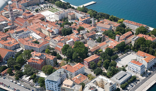 Grad Zadar iz zraka, foto: Leo Banić
