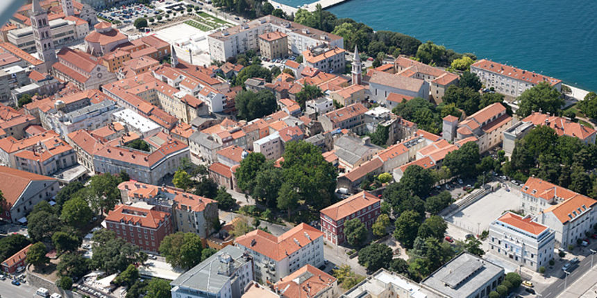 Grad Zadar iz zraka, foto: Leo Banić Grad Zadar iz zraka, foto: Leo Banić