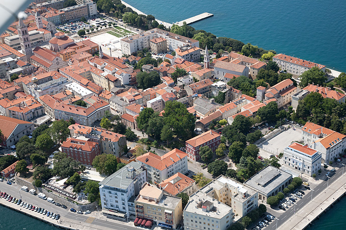 Grad Zadar iz zraka, foto: Leo Banić