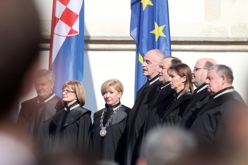 Inauguracija predsjednice Kolinde Grabar Kitarović na Trgu sv. Marka, Foto: Photo: HINA/POOL/PIXSELL