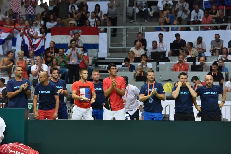 Davis Cup: Ivan Dodig/Marin Čilić – Nicolas Mahut/Pierre-Hugues Herbert 3-1. Photo. Hrvoje Jelavić/PIXSELL