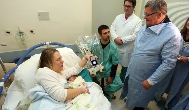 Prva riječka beba u 2017. godini je dječak Andre Mavrić