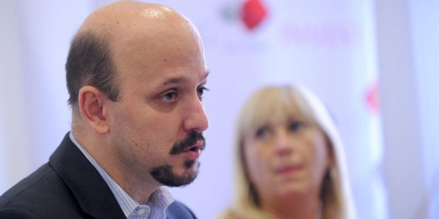 02.08.2013., Zagreb – Konferencija za medije na kojoj su ministar poduzetnistva i obrta Gordan Maras i clanica Uprave HAMAG INVEST-a Martina Jus predstavili novi kreditni program “Mikrokreditiranje, prvi korak u poduzetnistvo”. Photo: Daniel Kasap/PIXSE