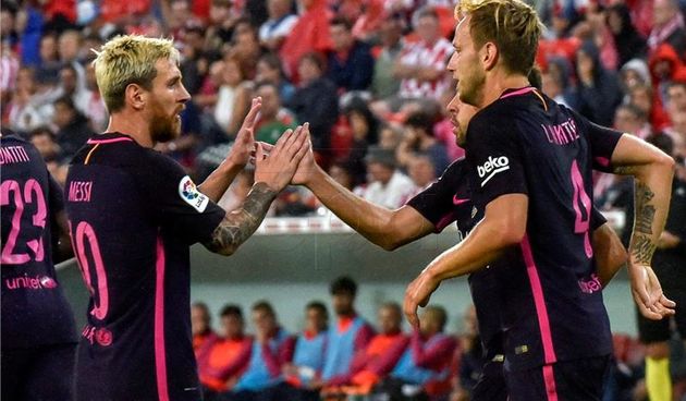Messi i Rakitić, foto: Hina