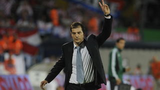 Tel Aviv, 091010.
Ramat-Gan Stadion.
Kvalifikacijska nogometna utakmica grupe F izmedju Izraela i Hrvatske za Euro 2012 u Poljskoj i Ukrajini.
Na slici: Slaven Bilic izbornik.
Foto: Drago Sopta / CROPIX