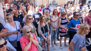 Na Narodnom trgu održan prosvjed “Krik za slobodu” protiv epidemioloških mjera