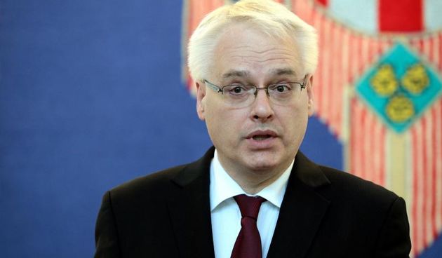 05.05.2014., Zagreb – Predsjednik Ivo Josipovic u pauzi 1. radnog stola na temu ustavnih promjena lokalne, podrucne i regionalne samouprave daje izjavu za medije. Photo: Grgur Zucko/PIXSELL