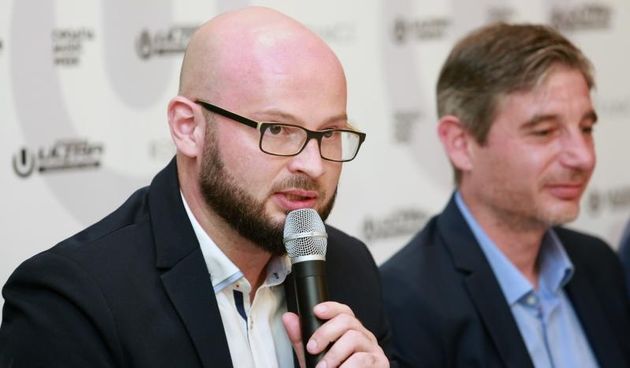 Hotel Park, konferencija za medije organizatotra Ultra Europe Festivala. Luka Juresko direktor komunikacija.