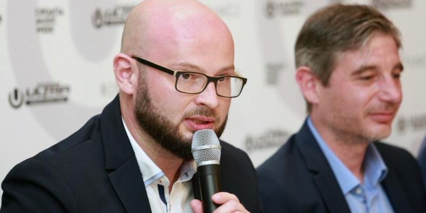 Hotel Park, konferencija za medije organizatotra Ultra Europe Festivala. Luka Juresko direktor komunikacija. Hotel Park, konferencija za medije organizatotra Ultra Europe Festivala. Luka Juresko direktor komunikacija.