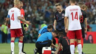 Niznji Novgorod, Rusija – Svjetsko nogometno prvenstvo 2018., osmina finala, Hrvatska – Danska 4-3 (1-1, 1-1).