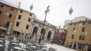 Snijeg u Zadru, 17. prosinca 2009, Foto: Saša Čuka