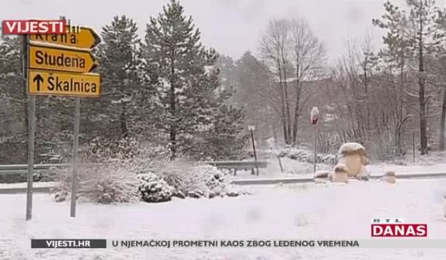 Snijeg zabijelio velik dio Hrvatske – stigao čak i do mora (thumbnail)