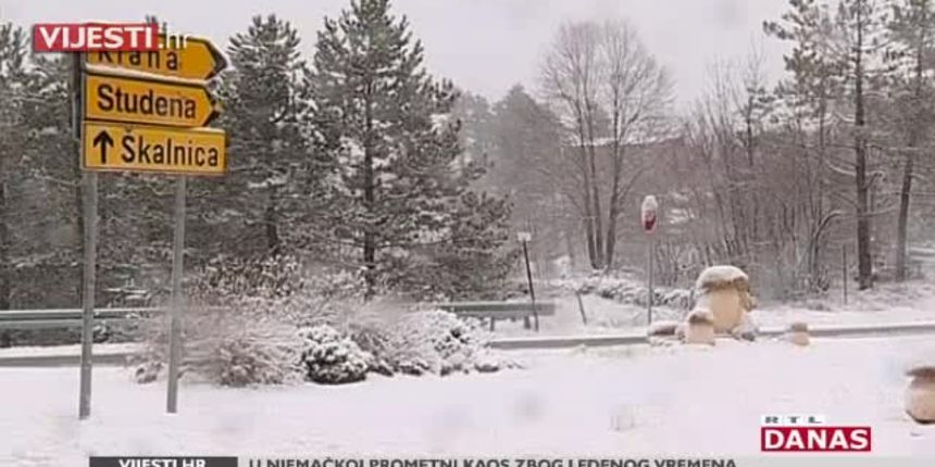 Snijeg zabijelio velik dio Hrvatske – stigao čak i do mora (thumbnail) Snijeg zabijelio velik dio Hrvatske – stigao čak i do mora (thumbnail)