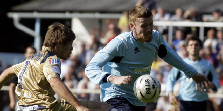 Varazdin, 230909.
U mjestu Gojanec igra se 1/16 nogometnog Kupa Hrvatske izmedju domacina Plitvica i zagrebackog Dinama.
Na slici: Andrej Kramaric i Josip Gredelj
Foto: Zeljko Hajdinjak / Cropix
