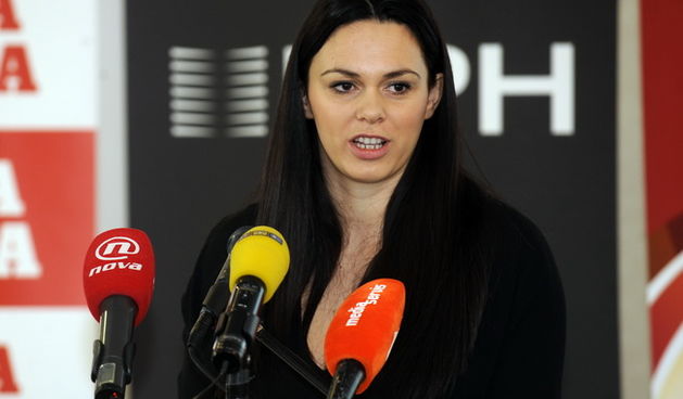 Zagreb, 261109.
Hotel Westin, dvorana Panorama.
Proglasenje najboljih hrvatskih atleticara za 2009. godinu.
Na slici: Ivana Brkljacic direktorica Hanzeka.
Foto: Drago Sopta / CROPIX