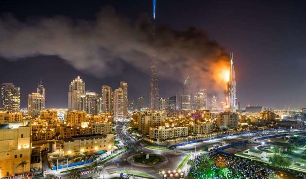 Požar u Dubaiju, Foto: straitstimes.com