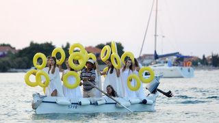 15.07.2013., Otok Ugljan, Preko – Umjetnicki projekt “Promjena svjetla – sjecanje na otok” odrzan je u mjestu Preko na otoku Ugljanu. Photo: Filip Brala/PIXSELL
