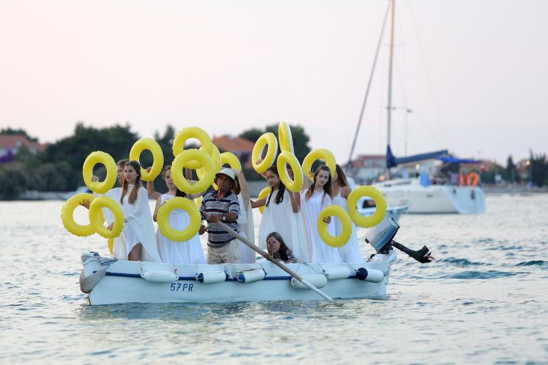 15.07.2013., Otok Ugljan, Preko – Umjetnicki projekt “Promjena svjetla – sjecanje na otok” odrzan je u mjestu Preko na otoku Ugljanu. Photo: Filip Brala/PIXSELL