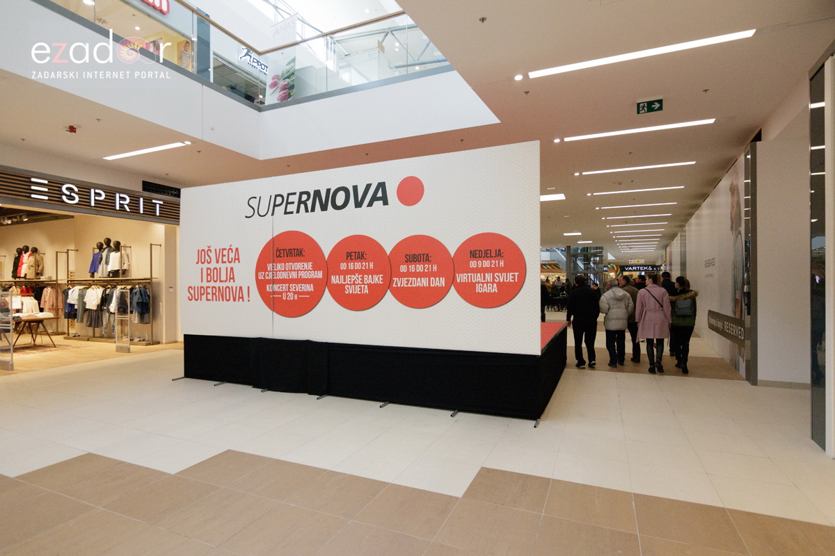 Svečano otvoren novi dio trgovinskog centra Supernova Zadar