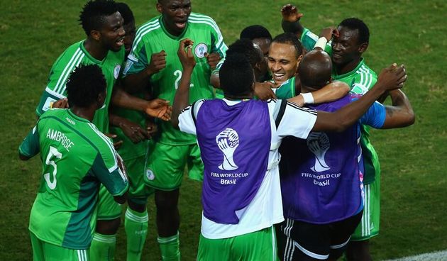 Slavlje nigerijskih nogometaša, foto: twitter