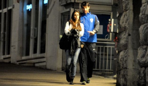 Vedran Ćorluka i Vedrana Linardić ( foto Cropix)