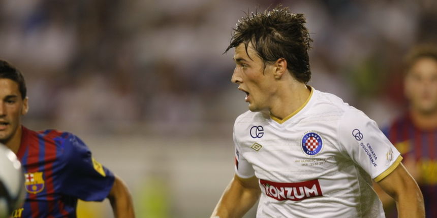 Split, 230711. Stadion Poljuda. Prijateljska nogometna utakmica Hajduk – Barcelona povodom stote obljetnice Hajduka. Na slici: Ante Vukusic (13). Foto: Duje Klaric / CROPIX Split, 230711. Stadion Poljuda. Prijateljska nogometna utakmica Hajduk – Barcelona povodom stote obljetnice Hajduka. Na slici: Ante Vukusic (13). Foto: Duje Klaric / CROPIX