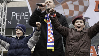 Zadarski branitelji na prosvjedu u Zagrebu 26. veljace 2011, Foto: Leo Banic Zadarski branitelji na prosvjedu u Zagrebu 26. veljace 2011, Foto: Leo Banic
