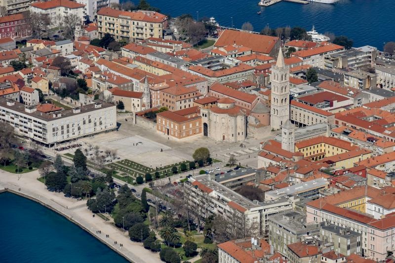 Zadar iz zraka, zračna panorama
