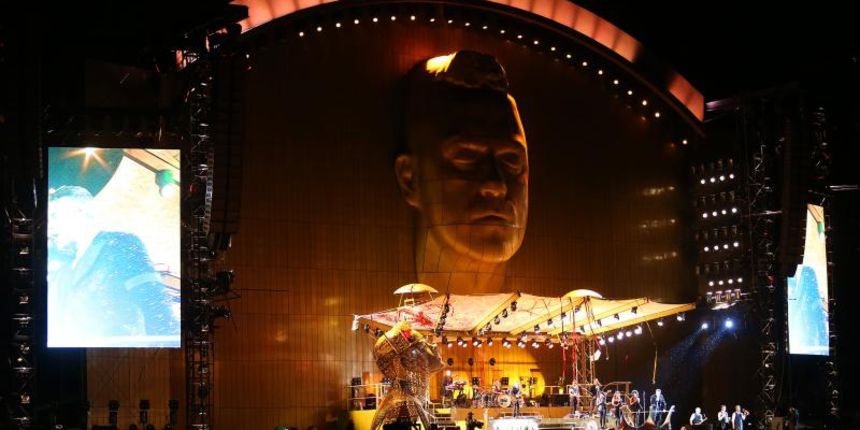 13.08.2013., Zagreb – Britanski pjevac Robbie Williams odrzao je koncert na maksimirskom stadionu u sklopu turneje Take the crown. Photo: Petar Glebov/Pixsell