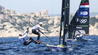 OI Pariz 2024: Braća Fantela u klasi 49er na regatnom polju u Marseilleu