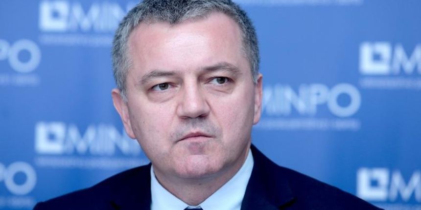 Na konferenciji za medije predstavljen je natjecaj za koristenje sredstava iz EU fondova. Ministar Darko Horvat. Photo: Patrik Macek/PIXSELL