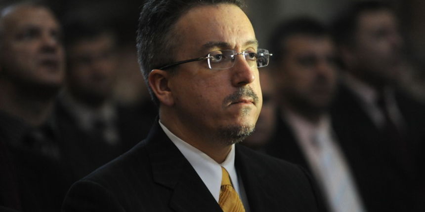 Zadar, 241112. 
Obiljezavanje Dana grada Zadra i dolazak generala Ante Gotovine pocasnog gradjanina grada Zadra. General Gotovina na svetoj misi u katedrali Sv. Stosije. 
Na slici odvjetnik Luka Misetic.
Foto: Luka Gerlanc / CROPIX