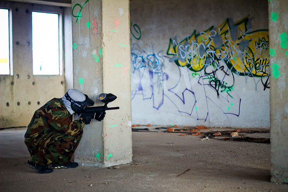 Paintball u Gaženici, 22. siječnja 2012. (foto:Saša Čuka)