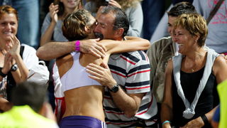Zagreb, 310809.
Atletski stadion Mladost.
IAAF Grand Prix 2009 Zagreb.
Na fotografiji: Blanka, otac Josko i majka Venera Vlasic.
Foto: Ronald Gorsic / CROPIX