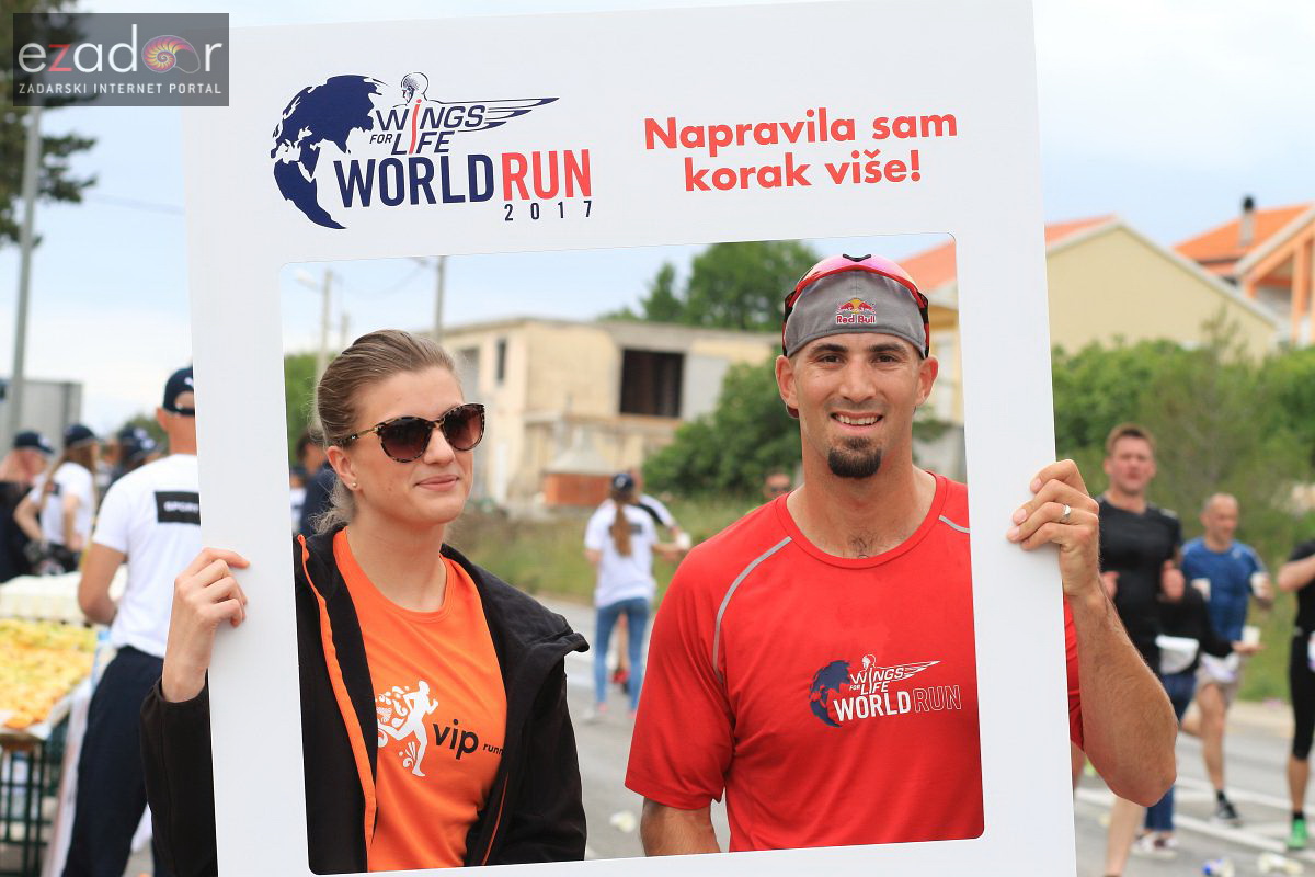 Wings for Life World Run Zadar 2017: Okrjepa u Bibinjama. Martin Sinković