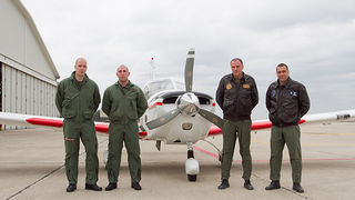 Kadeti Martin Debuš, Dominik Jerinić i satnici Natko Kulić i Edvard Krišto, foto: Leo Banić