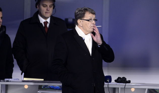 Zagreb, 220313.
Stadion Maksimir.
Kvalifikacijska utakmica za Svjetsko prvenstvo u Brazilu, 2014. godine, izmedju reprezentacija Hrvatske i Srbije.
Na slici: Ciro Blazevic.
Foto: Goran Mehkek / CROPIX