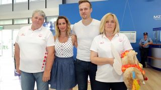 Hrvatski olimpijci svečano dočekani na Plesu. Sandra Perković, Šime Fantela, Igor Marenić, Tonči Stipanović. Photo: Luak Sanzl/PPIXSELL Hrvatski olimpijci svečano dočekani na Plesu. Sandra Perković, Šime Fantela, Igor Marenić, Tonči Stipanović. Photo: Luak Sanzl/PPIXSELL