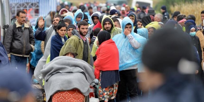 Granični prijelaz Bapska. Izbjeglice. Photo: Marko Jurinec/PIXSELL Granični prijelaz Bapska. Izbjeglice. Photo: Marko Jurinec/PIXSELL